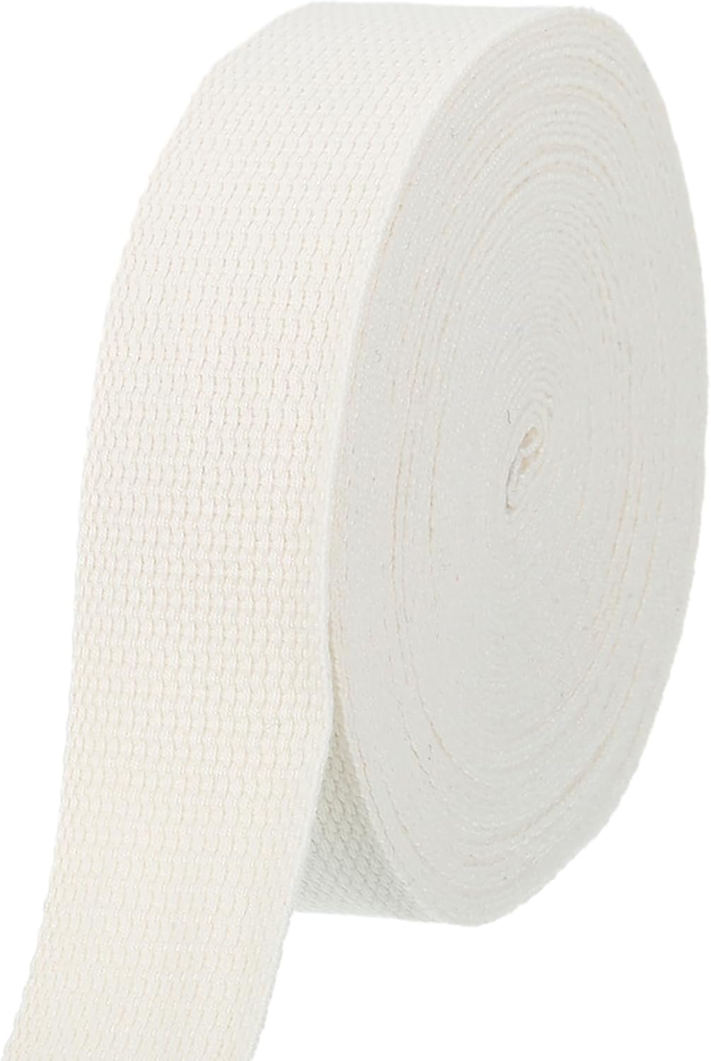 HARFINGTON Cotton Webbing 1.5 Inch 11 Yard Polyester Cotton Weave Webbing Strap Twill Tape Ribbon for Arts and Crafts Webbing Tote Bag Handles Cloth Belt Making Outdoor Supplies, Beige