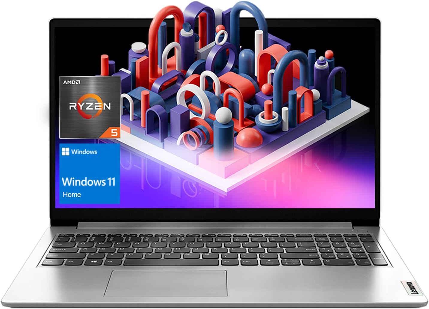 Lenovo IdeaPad 1 Daily Traditional Laptop, 15.6" FHD Screen, AMD Ryzen 5 5500U (Beats i7-1185G7), 16GB RAM, 1TB SSD, Wi-Fi 6, Bluetooth, Windows 11 Home, Cloud Grey