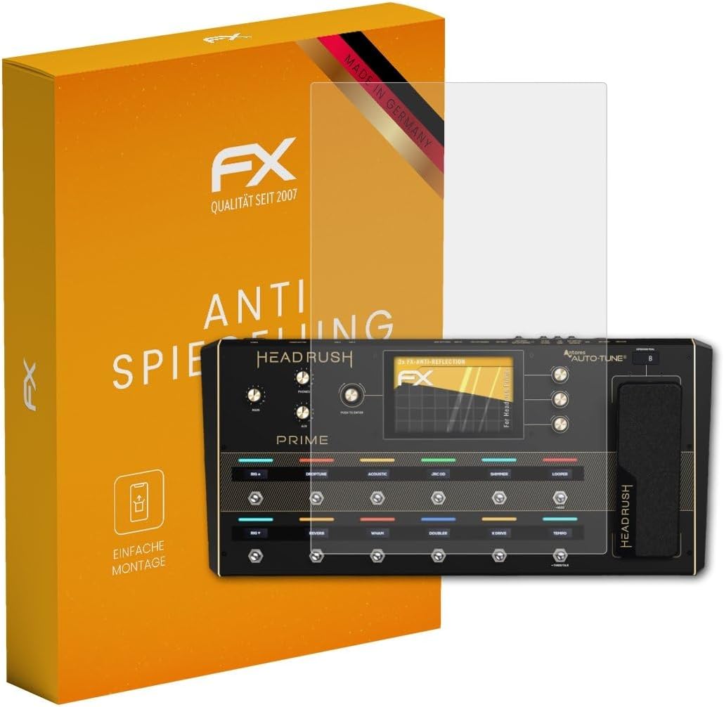 atFoliX Screen Protector compatible with Headrush Prime Screen Protection Film, anti-reflective and shock-absorbing FX Protector Film (2X)