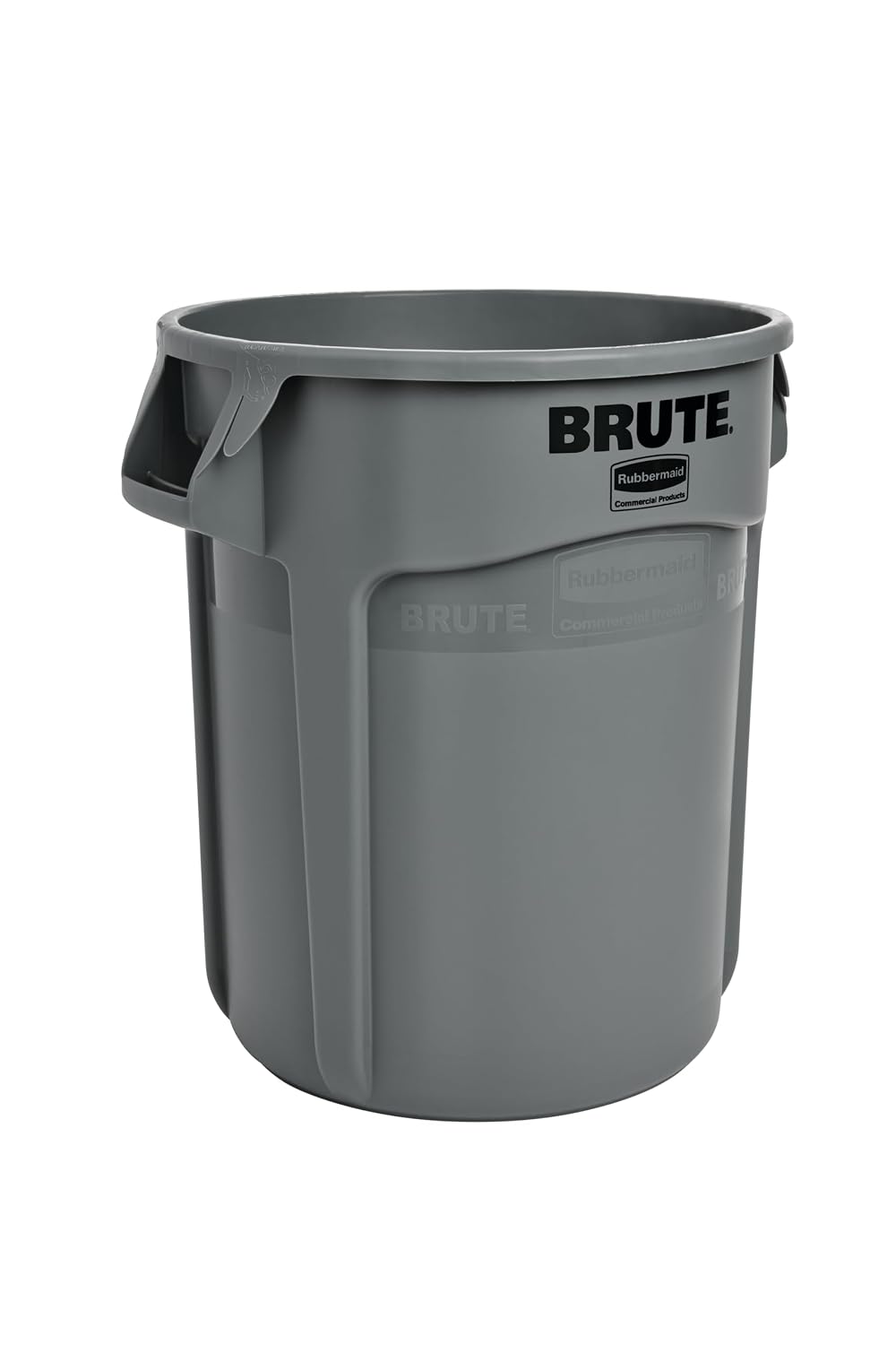 Rubbermaid Commercial Products Brute Vented Container | Heavy-Duty Large Plastic Waste Bin | 76 l, Grey