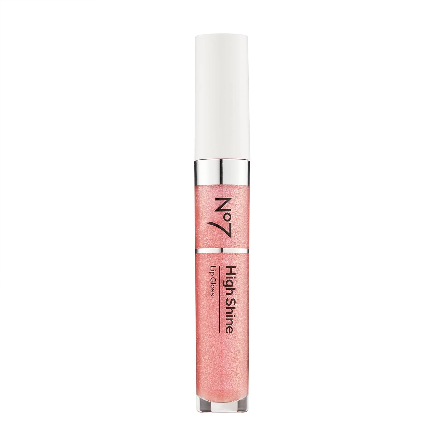 No7 High Shine Lip Gloss - Pink Slip - Moisturizing, High-Shine Lip Gloss with Jojoba Oil for Lips - Hydrating, Longwear Lip Makeup - Non-Sticky Formula (8ml)