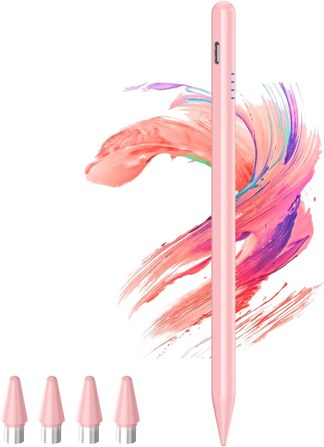 Kenkor Stylus Pens for Android, Stylus Pencil for Samsung A9/A9+ tablet, Magnetic Active Digital Tablet Pen Compatible with iPhone/Samsung/Huawei/Vivo/Mi/OPPO Writing & Drawing - Pink