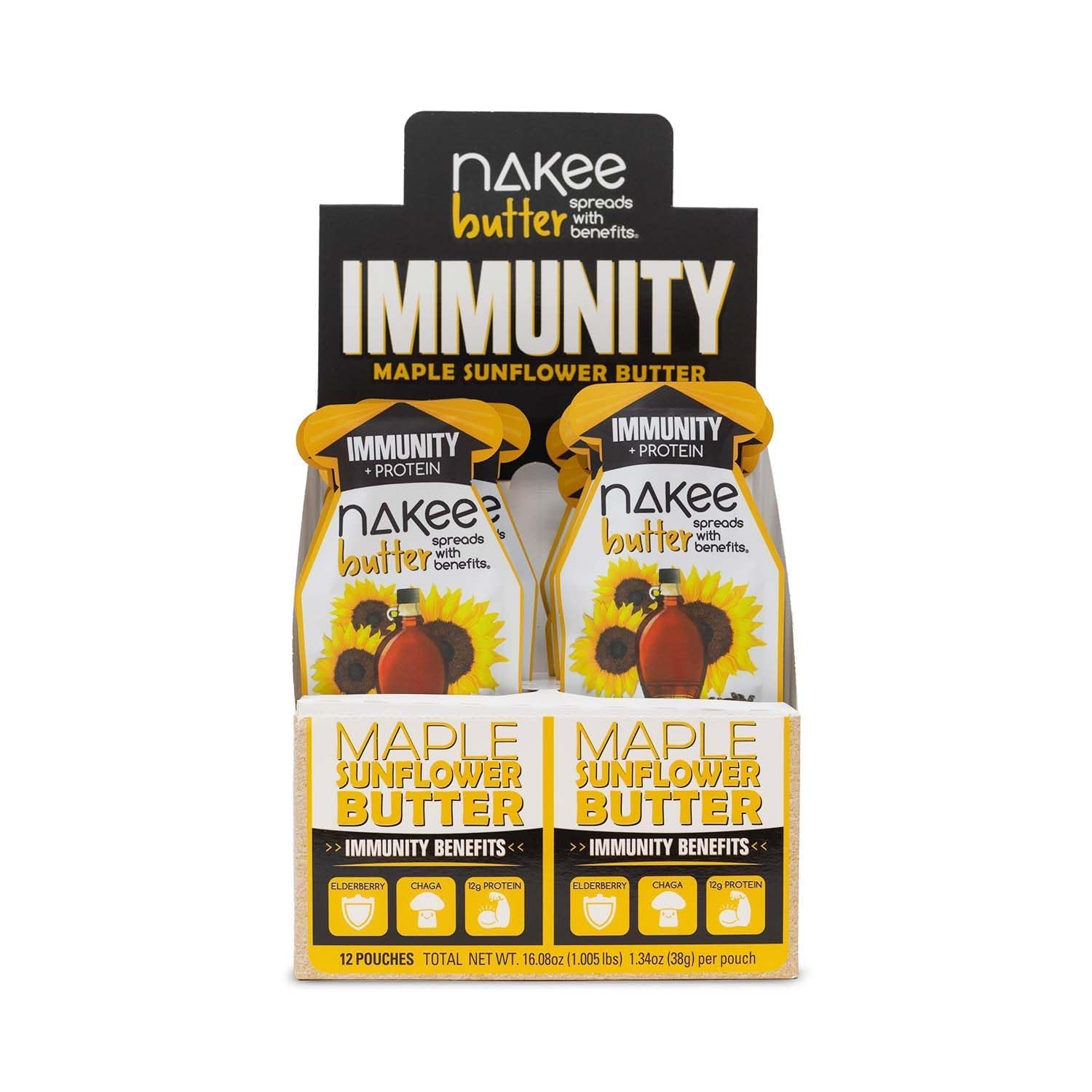 Immunity Maple Sunflower Seed Butter Starter 12 Packs