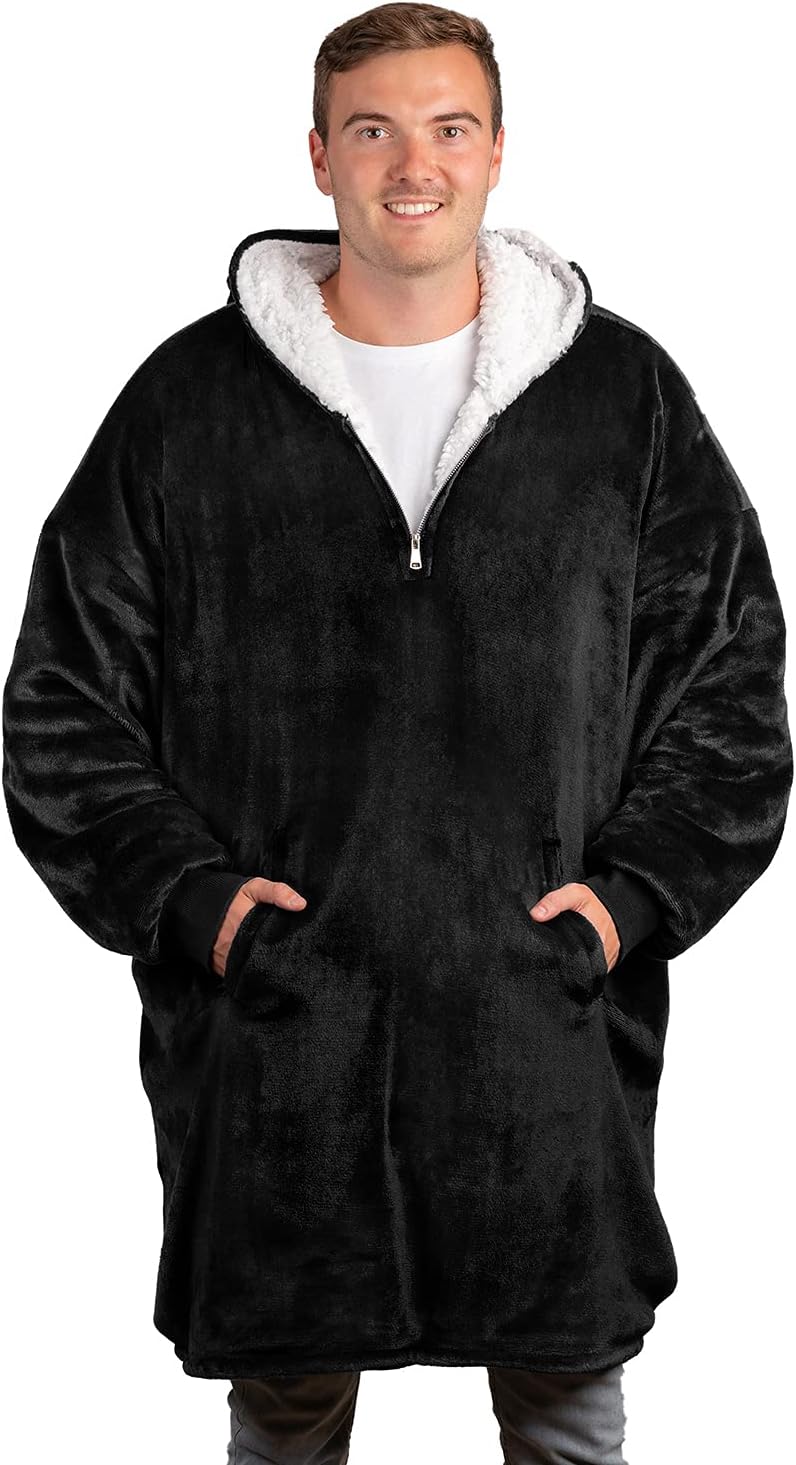 trekki Blanket Hoodie, Oversized Hoodie Blanket, Sherpa & Fleece Wearable Blanket Hoodies for Women & Men, Comfy & Fluffy Hooded Blankets, The Big Softy®