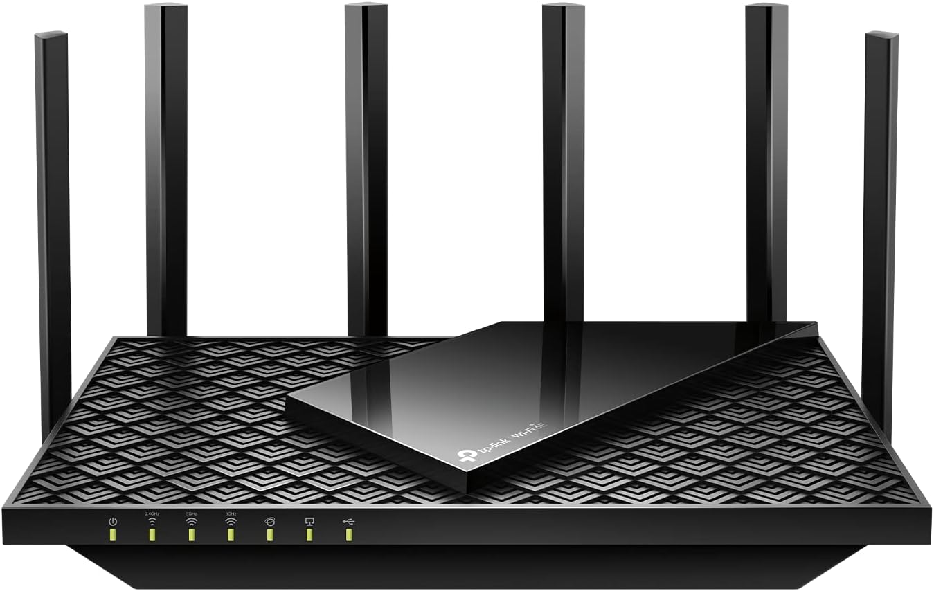 TP-Link AXE5400 Tri-Band WiFi 6E Router (Archer AXE75)- Gigabit Wireless Internet Router, ax Router for Gaming, VPN Router, OneMesh, WPA3, Black