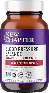 New Chapter Blood Pressure Supplement - Blood Pressure Take Care with Organic, Vegan Grapeseed + Black Currant + Non-GMO Ingredients for Blood Pressure Support - 60 Count