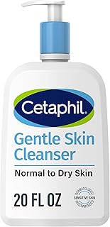 Cetaphil Face Wash, Hydrating Gentle Skin Cleanser for Dry to Normal Sensitive Skin, NEW 20 oz, Fragrance Free, Soap Free and Non-Foaming