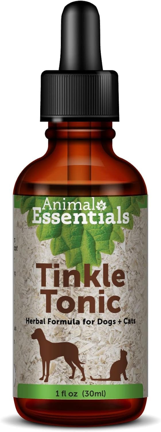 Animal Essentials Tinkle Tonic for Dogs & Cats - Urinary Tract Support, Cat Urinary Supplement, Urinary & Bladder Support Herbal Formula - 1 fl oz