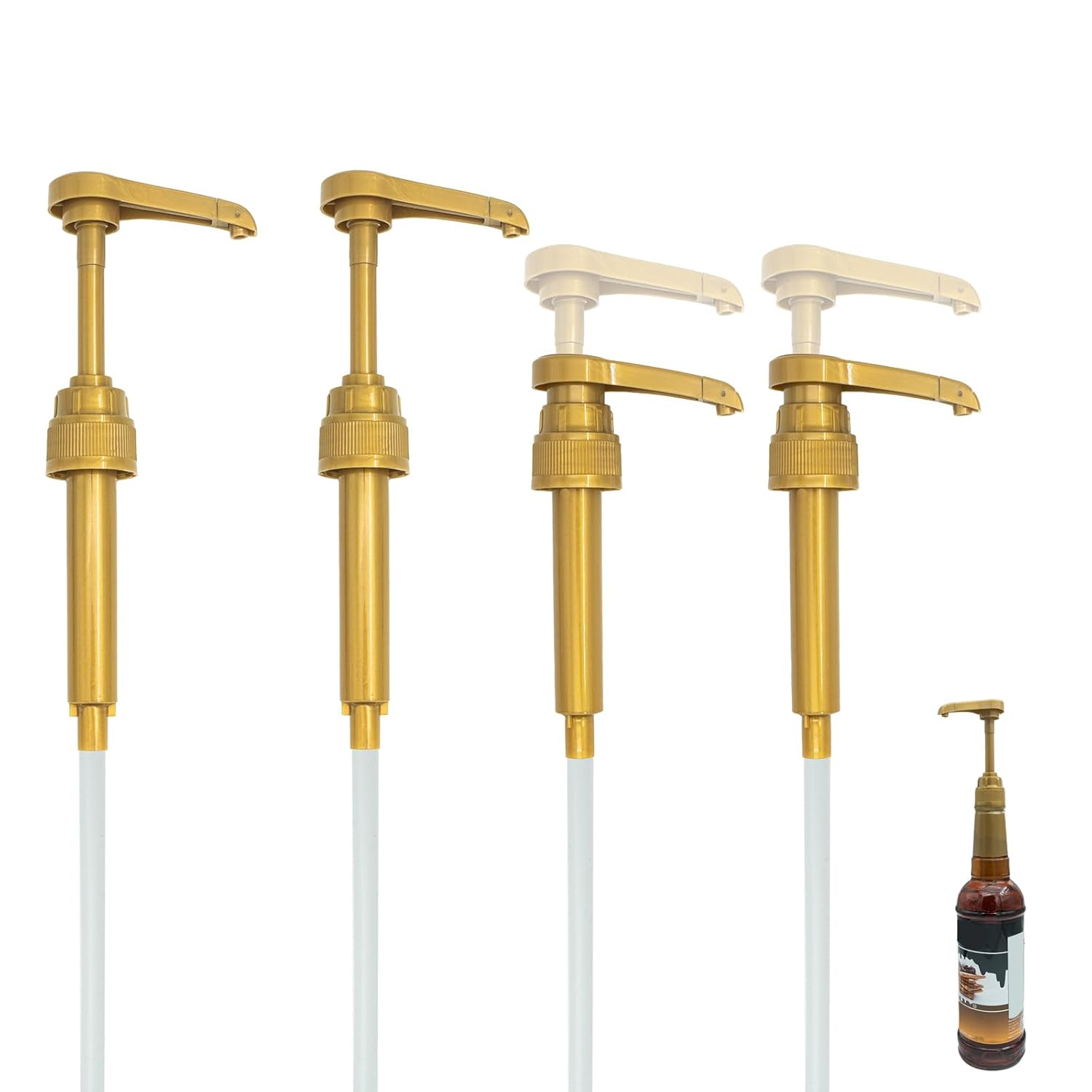 Syrup Pump Compatible with Syruvia,with Precise Dispensing,Coffee Syrup Pump Compatible with Syruvia,Lockable Design,Easy to Use and Clean for Liquids&Pastes,4PCS