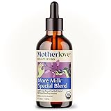 Motherlove More Milk Special Blend Tincture (4 oz Value Size) Herbal Lactation Supplement w/Goat’s Rue to Build Breast Tissue & Support Breast Milk Supply—USDA Certified Organic, Vegan, Soy-Free