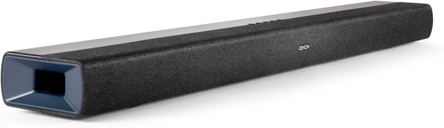Denon DHT-S218 Soundbar with Dolby Atmos, 4K HDMI eARC, Built-In Down-Firing Subwoofers, Dialog Enhancer, Bluetooth - Black