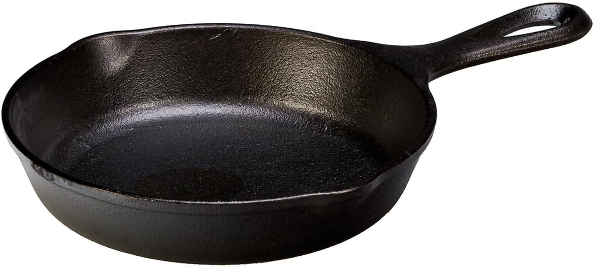 Lodge L3SK3 Round Skillet with Handle, 16.5 x 3.1 cm, 6.25inch, Black
