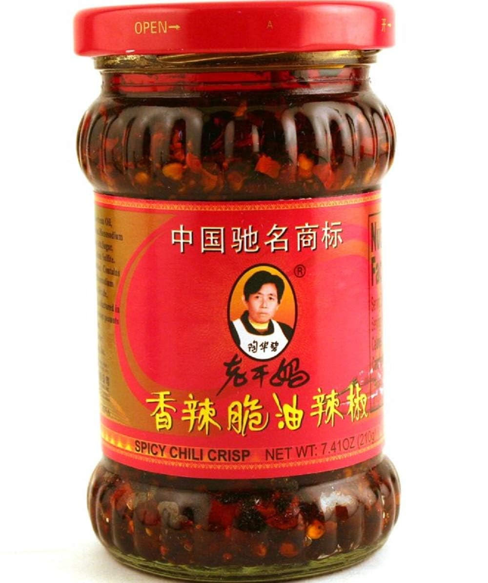 Lao Gan Ma Spicy Chili Crisp Hot Sauce Family/Restaurant Size 24.69 Oz.(700 g.) pack of 4