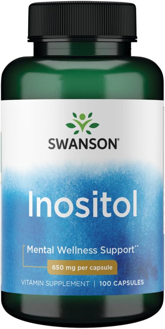 Swanson Inositol 650 Milligrams 100 Capsules
