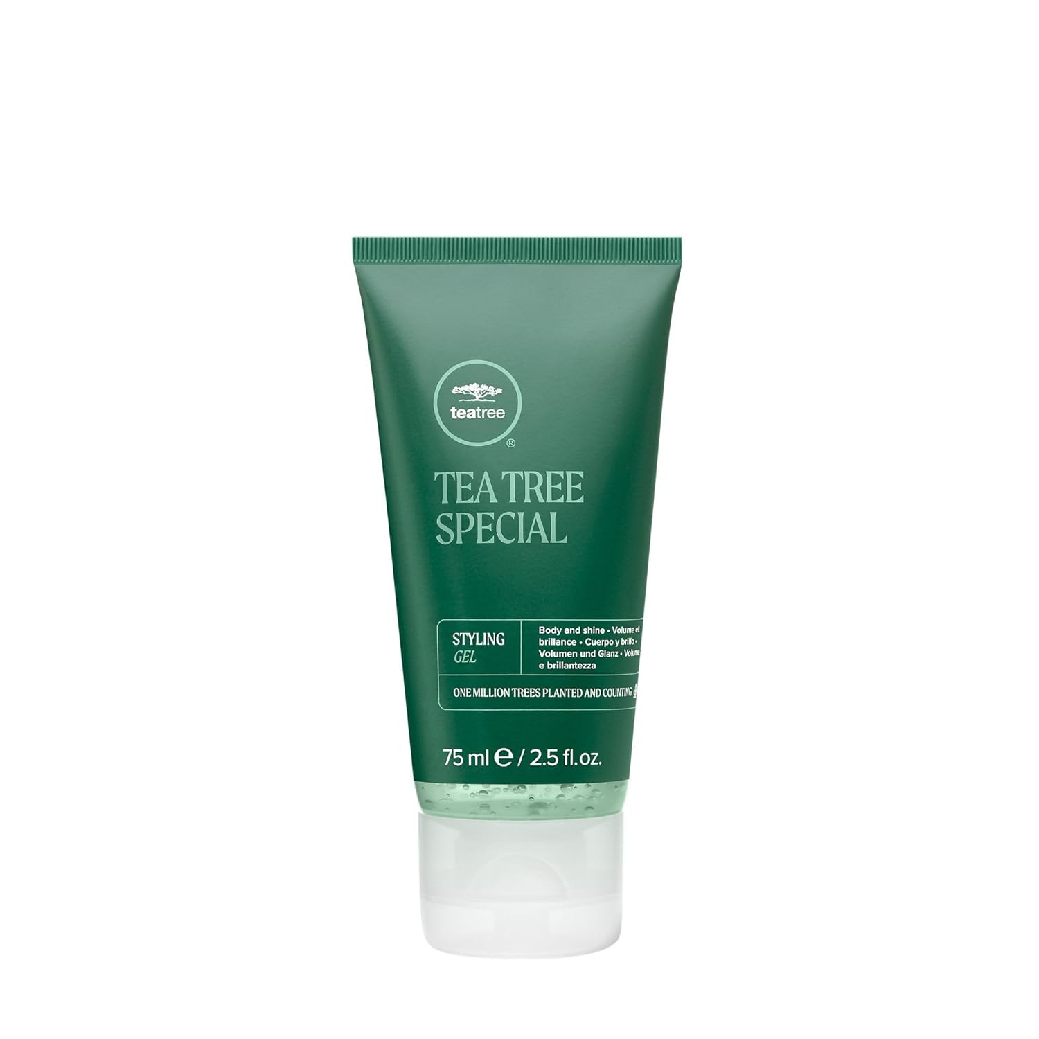 Tea Tree Styling Gel, Medium Hold, High-Shine Finish, For All Hair Types