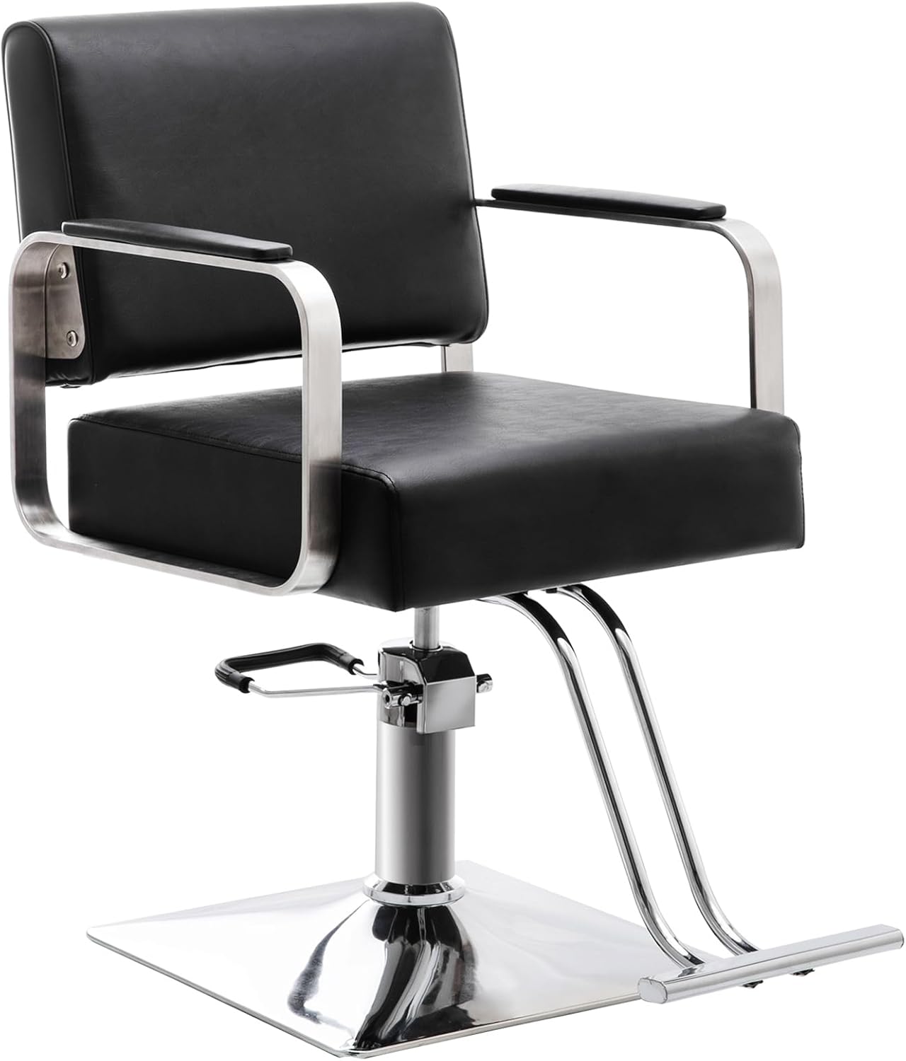 Hairdresser Barber Salon Chair,Capacity 330 Lbs - with Heavy Duty Hydraulic Pump, 360° Swivel Adjustable Spa Beauty Equipment, Hair Stylist Women Man for Barbershop,Home Hairdresser (Black)