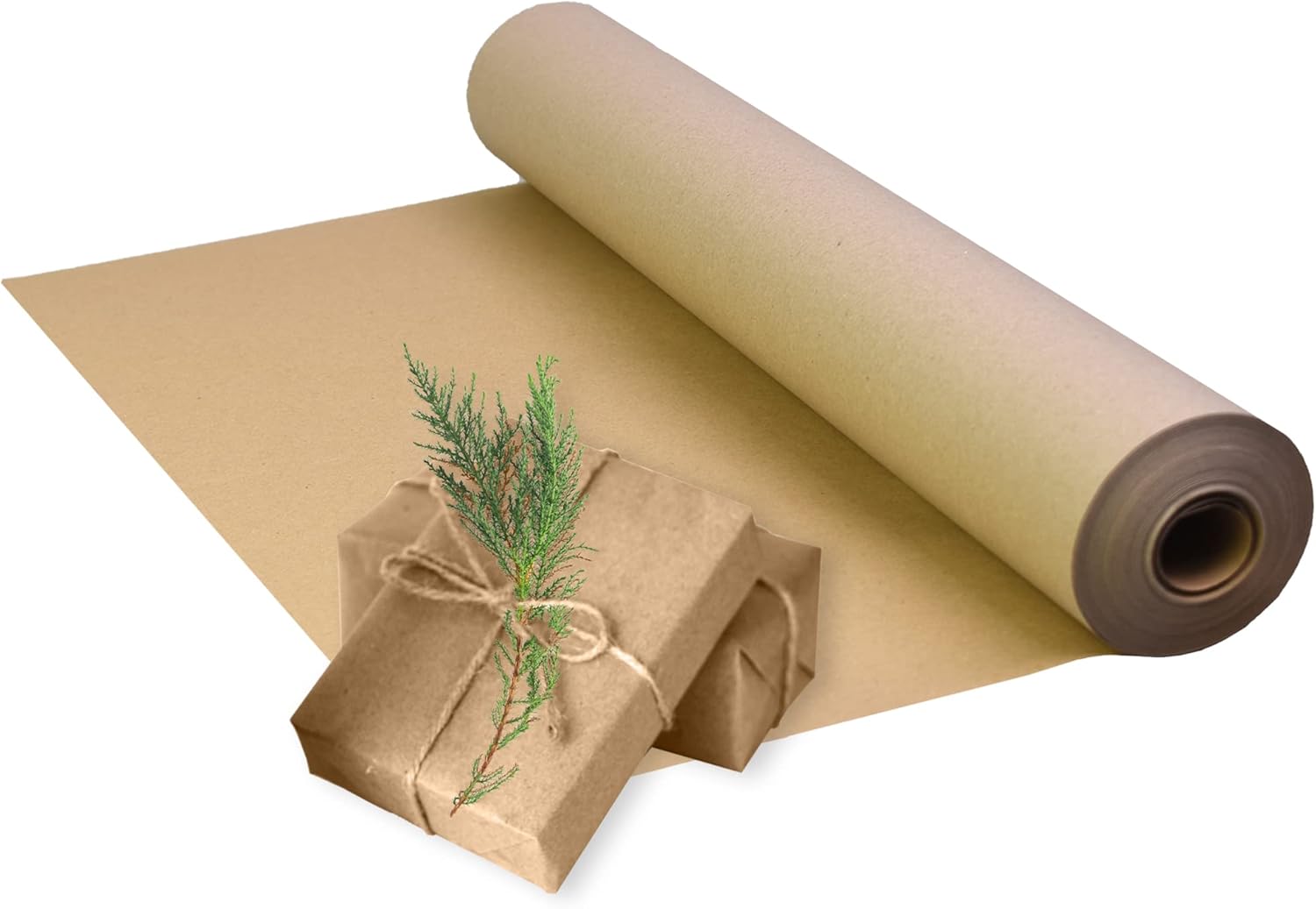 Triplast Brown ECO Kraft Paper (400mm x 30m) - Biodegradable & Recyclable - Multipurpose Wrapping Paper Roll with a Premium & Rustic Finish - Ideal for Gift Wrapping, Parcel Packing, Arts & Craft