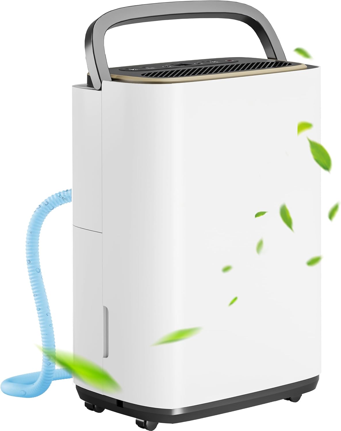 5000 Sq.Ft Dehumidifier, 50PT/24H Dehumidifiers with Hose for Basement, Large Compressor Dehumidifier for Home/Office/Bedroom/Laundry, Dehu/Dry/Air Mode, Humidity Display, Timer, Drainage Hose