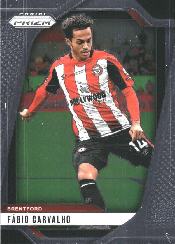 2024-25 PANINI PRIZM PREMIER LEAGUE #247 FABIO CARVALHO BRENTFORD SOCCER OFFICIAL TRADING CARD OF SOCCER
