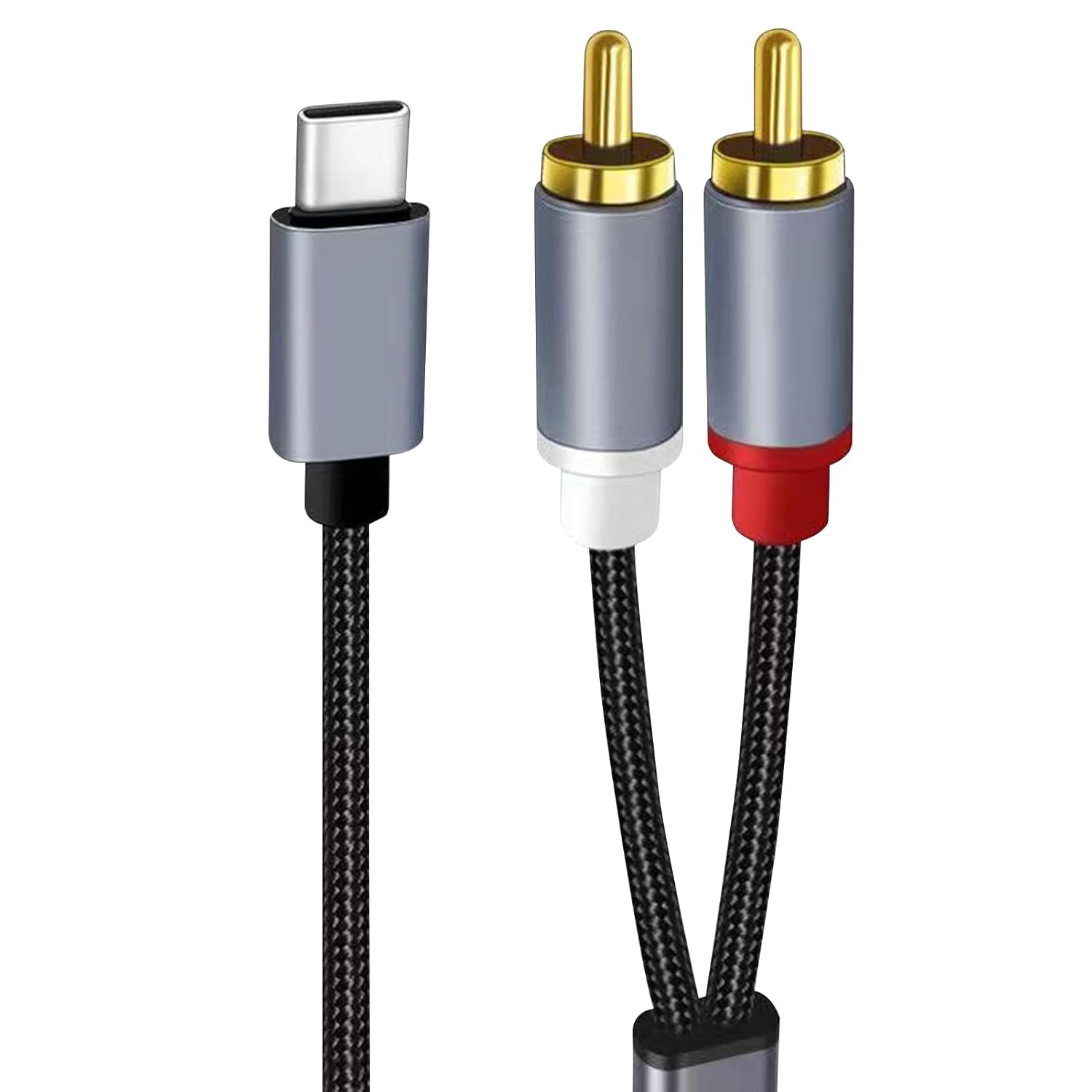 USB C to RCA Audio Cable, 1m Type C to 2 RCA Cable, RAC to USB C Audio Cable Y Splitter Compatible with Huawei Samsung Galaxy Phone, iPhone15 Pro Max, Sound, Amplifiers, Home Audio Systems