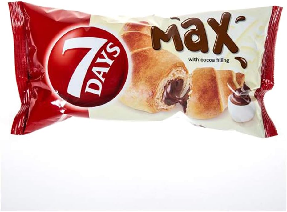 20 x Croissant 7 Days MAX Cocoa Double EU Made Long Date Fresh Stock Wholesale Price (Cocoa Chocolate Max)