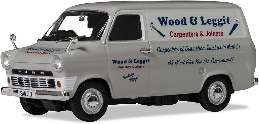 Corgi Diecast Model Cars - CC02728 Ford Transit Wood and Leggit Carpenters - Men & Women Souvenir Gifts from UK - Small Die Cast Toy Car Models for Boys, Gift for Motor Enthusiasts