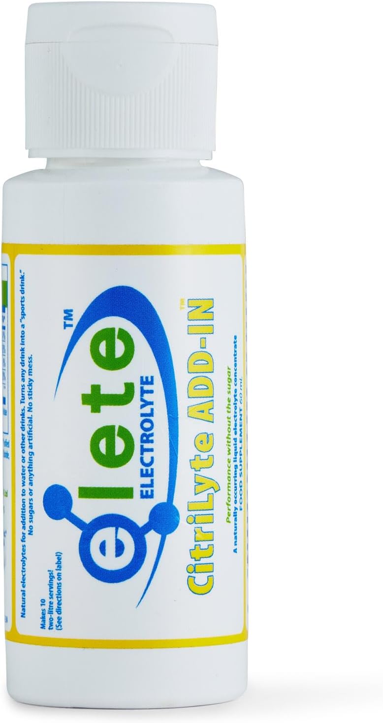elete Electrolytes CitriLyte | Hydration Drops | 60ml Refill Bottle | Makes 20 litres | Zero Calories | Zero Sugar
