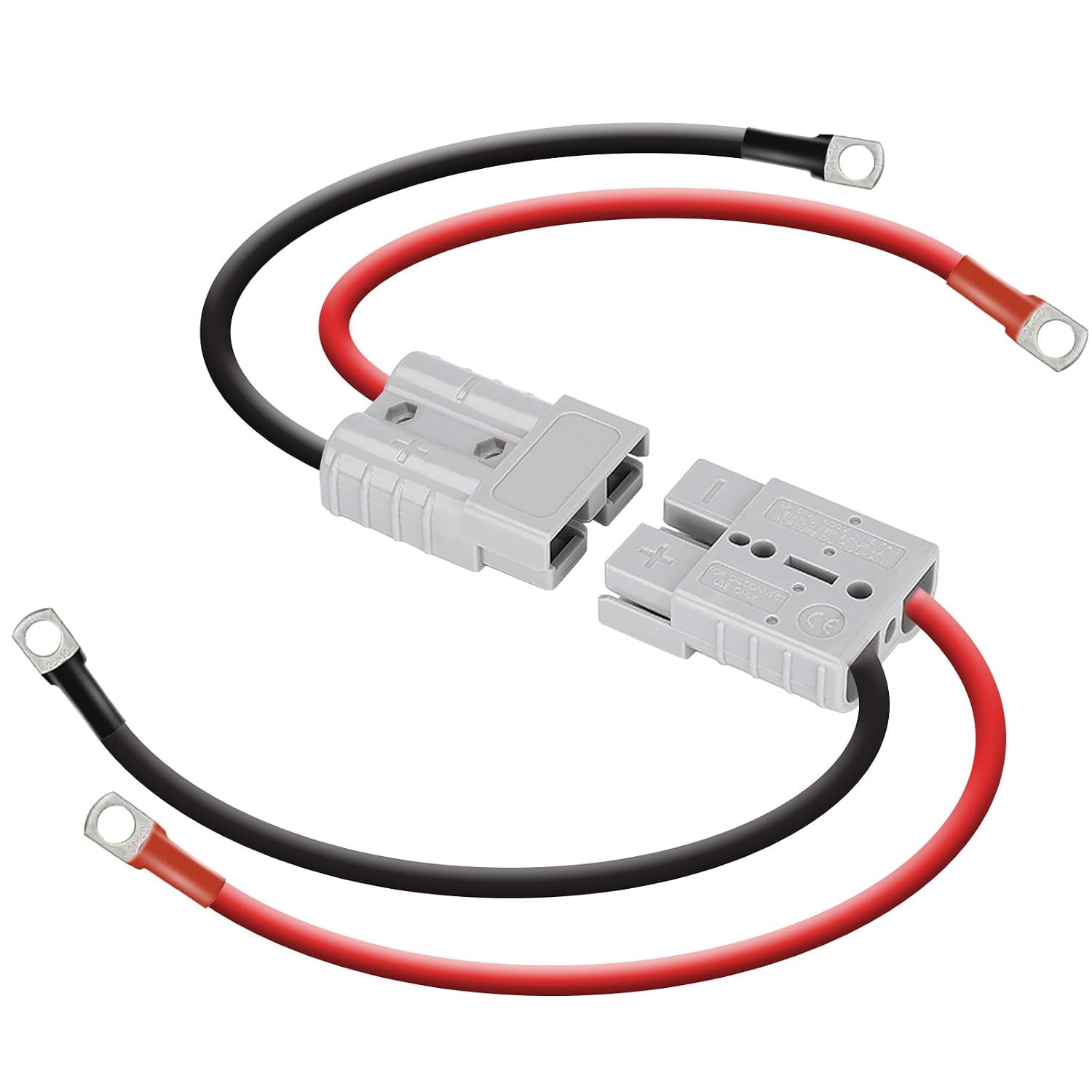 DC HOUSE 2 Pack 50A Waterproof Quick Battery Connector for Marine Boat
