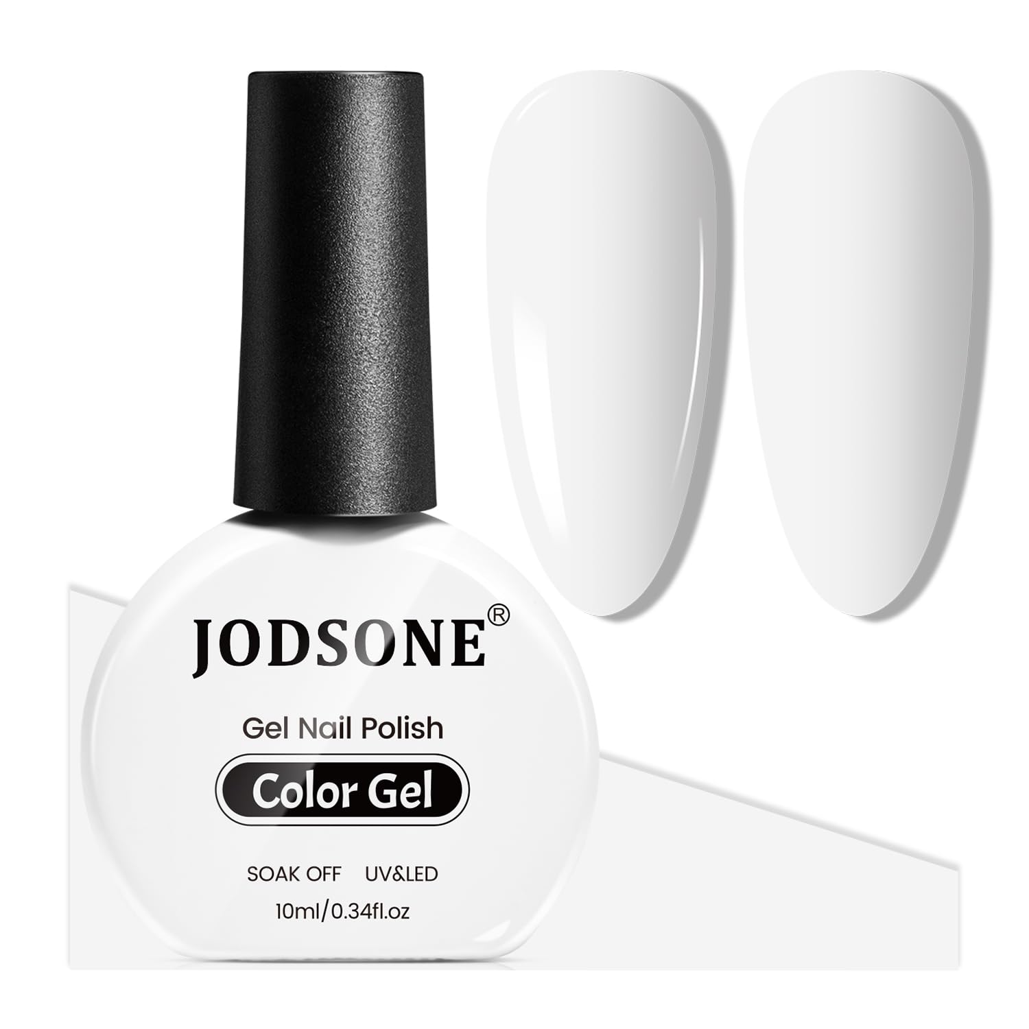 JODSONE 10ml White Gel Nail Polish White gel polish Soak Off Led Gel Polish Nail Art Manicure Salon Diy Need U V Lamp