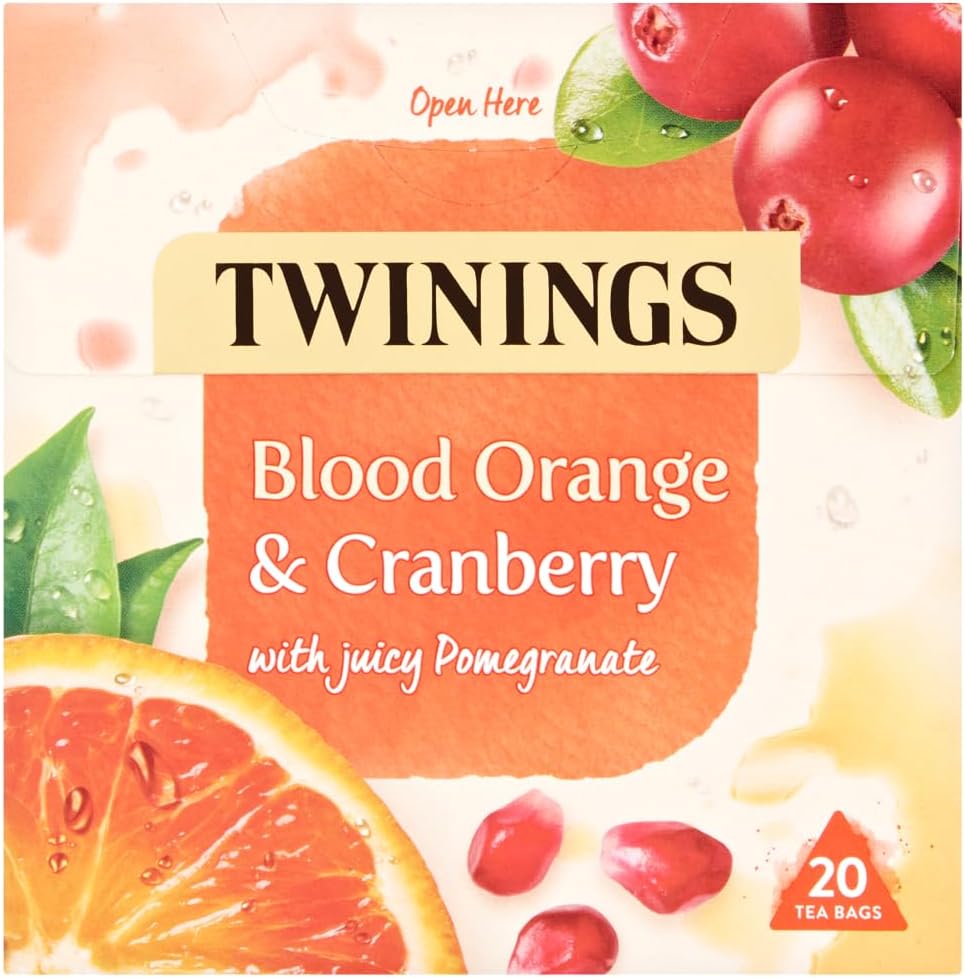 Twinings Fruit Tea Blood Orange & Cranberry, Pack of 20