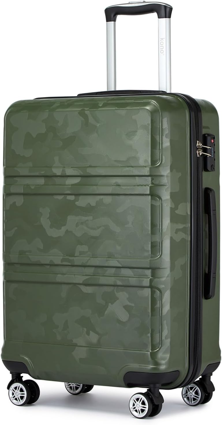 Kono Fashion Hand Luggage Lightweight ABS Hard Shell Trolley Travel Suitcase