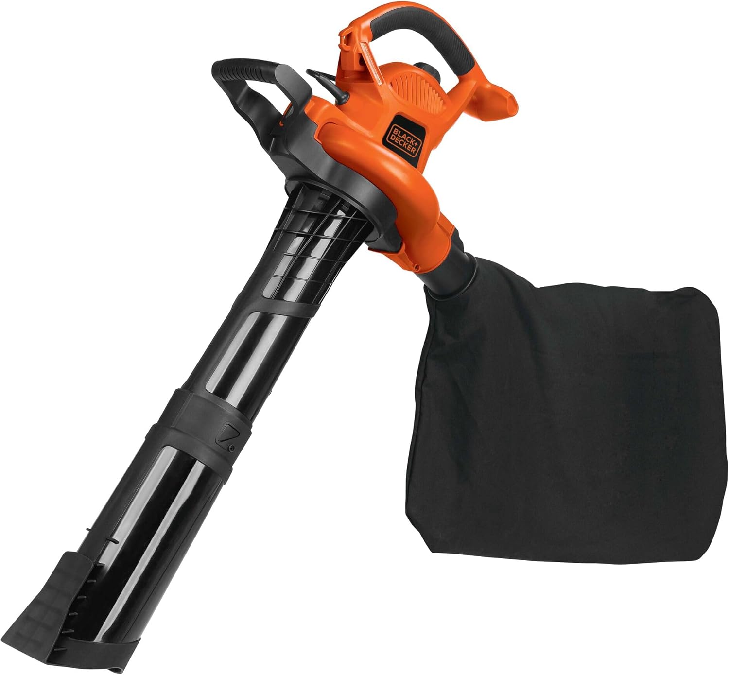 BLACK+DECKER Leaf Blower, Vacuum and Leaf Mulcher 3-in-1, Electric Blowers for lawn Care, 12 Amp, 250 MPH, 400 CFM (BV6000)