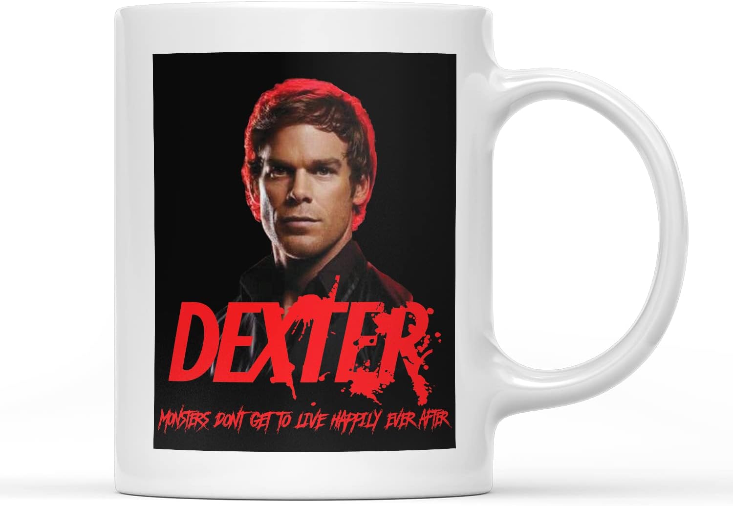 SmartyPants Dexter Mug Tea Coffee Cup - Monster Forensic Technician Scientist Police Detective Murder Mystery Serial Killer Thriller Crime Drama TV Show Gift Present (White Prime)