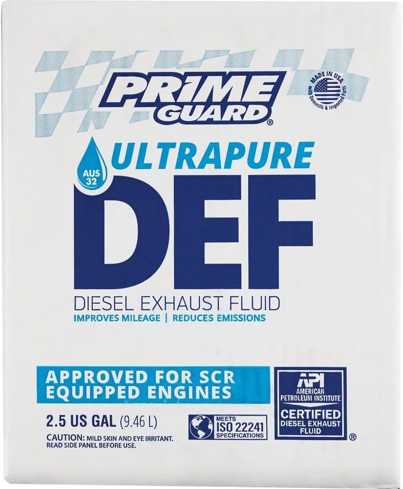 Prime Guard PRIM00250 DEF Diesel Exhaust Fluid, 2.5 Gallon Box