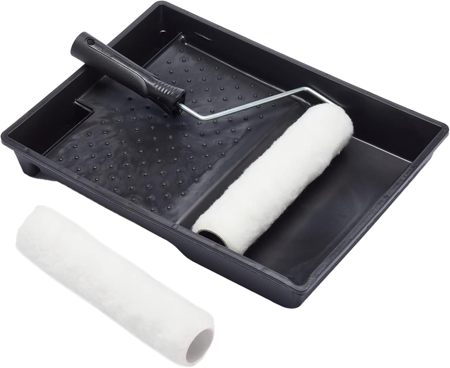 Harris 101092005 Essentials Walls & Ceilings Twin Set | 1 x Tray, 1 x Frame, 2 x Roller Sleeves | 9"