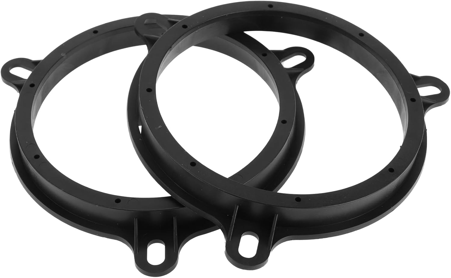 HEROFFIX 2 Pcs Audio Coaxial Speaker Speaker Spacer Ring Tweeter Speaker Spacer Adaptor for Nissan Murano 2003-2008 Front Rear Speaker Subwoofer Mounting Spacer Bracket Ring Black ABS