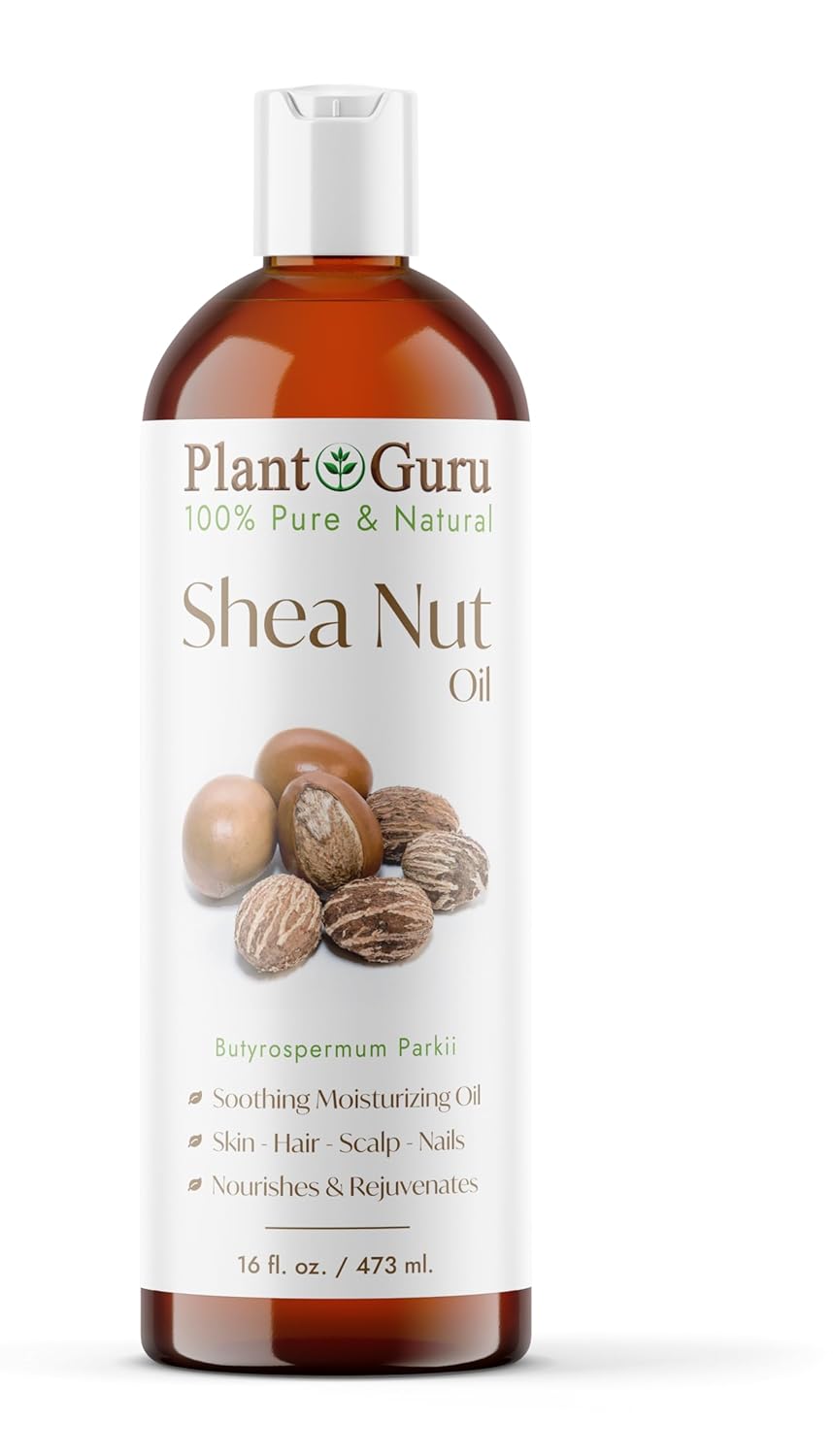 African Shea Nut Butter Oil 16 fl. oz. 100% Pure Natural Skin, Face, Hair Growth And Moisturizer. DIY Body Butters, Lotions, Creams, Lip Balm And Soap Making.