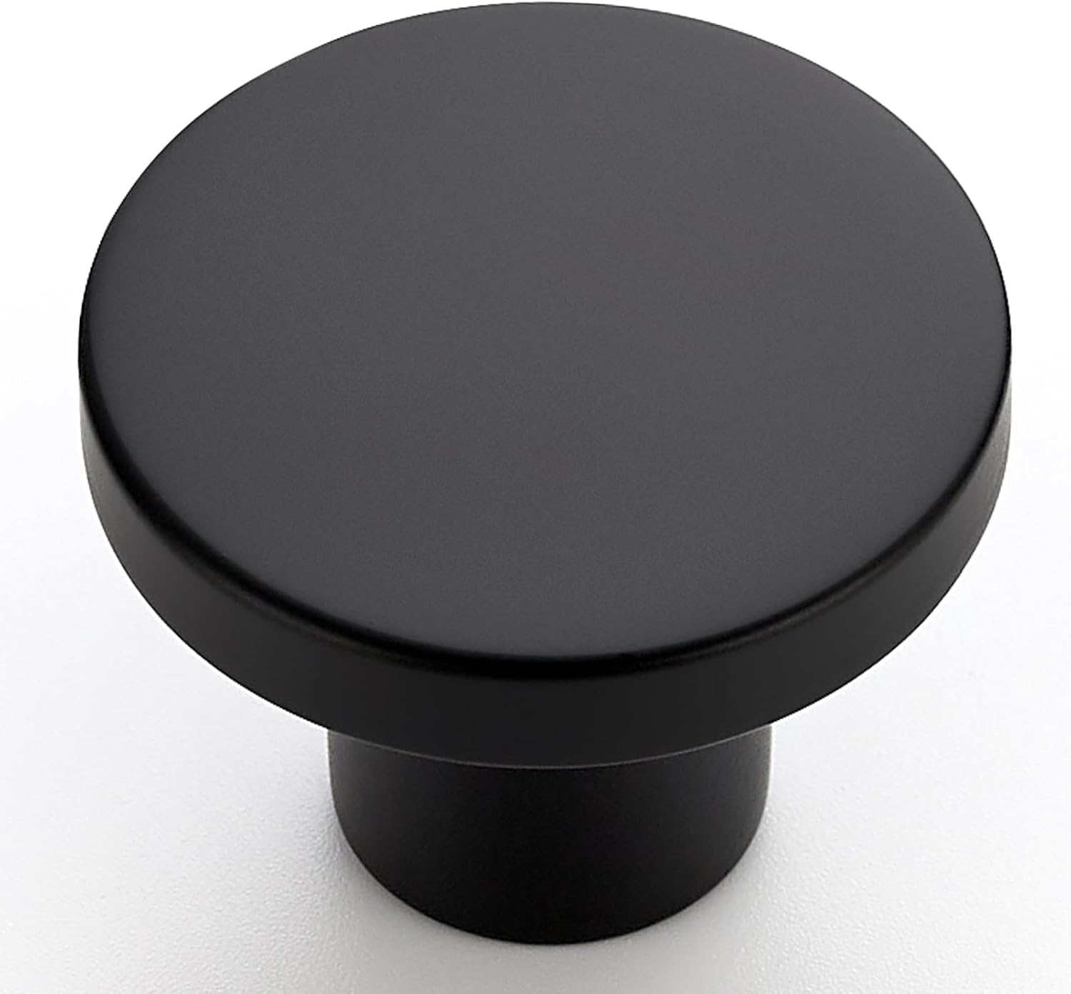 HOME EDIT 10 Pack Black Cabinet Knobs, 1-1/5 Inch Round Drawer Knobs for Kitchen Cabinets, Dressers & Closet Doors