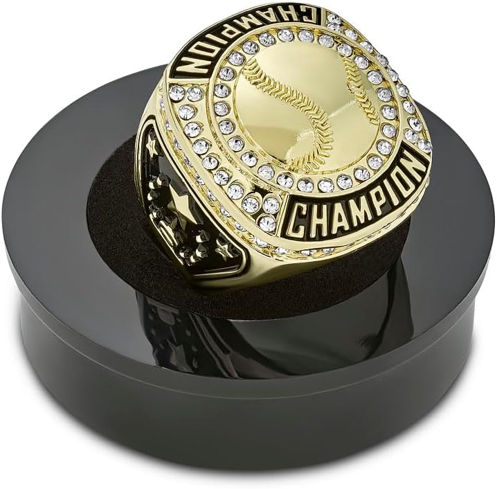 Express Medals 1 to 12 Packs of Gold Color Baseball Champion Rings Trophy Award Gift Championship Ring Winner Tournament