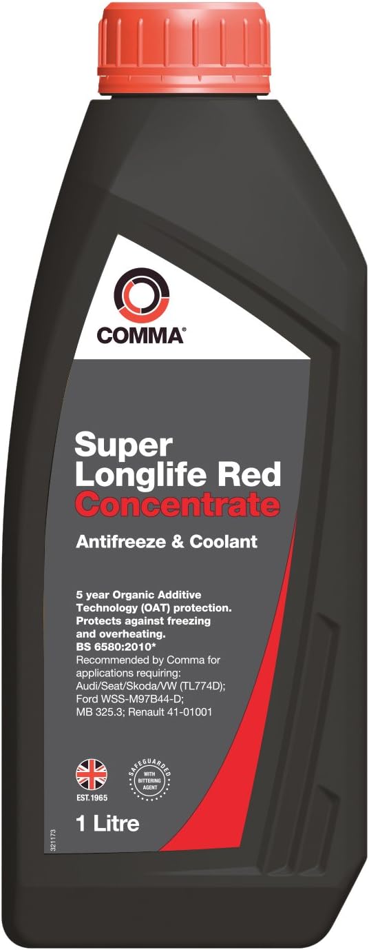 Comma SLA1L 1L Super Antifreeze and Coolant Concentrated - Red