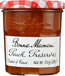 Bonne Maman Preserve, Peach, 13 Ounce (Pack of 4)