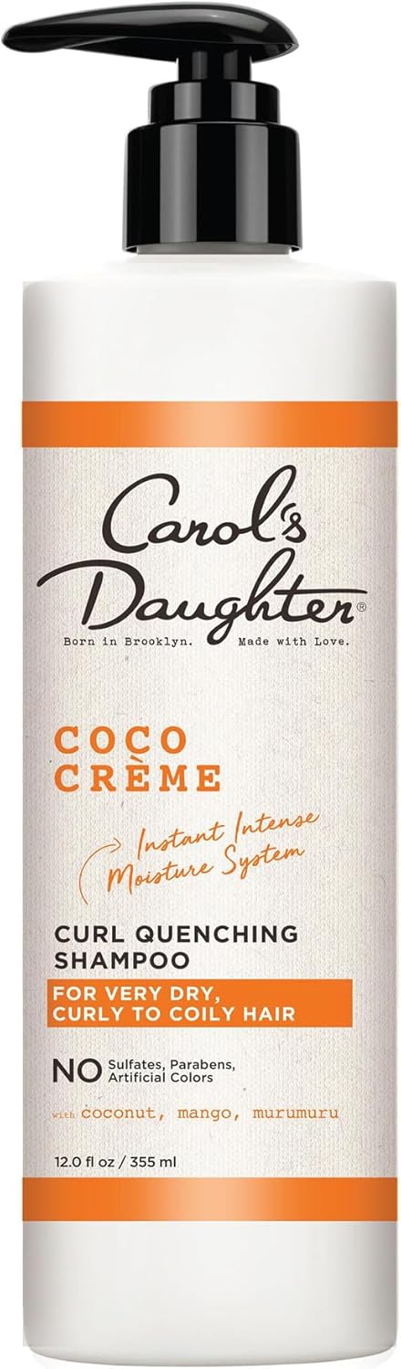 Carol's Daughter Coco Creme, Curl Quenching Shampoo for very dry curly to frizzy hair, with 12.0 fl oz / 355 ml