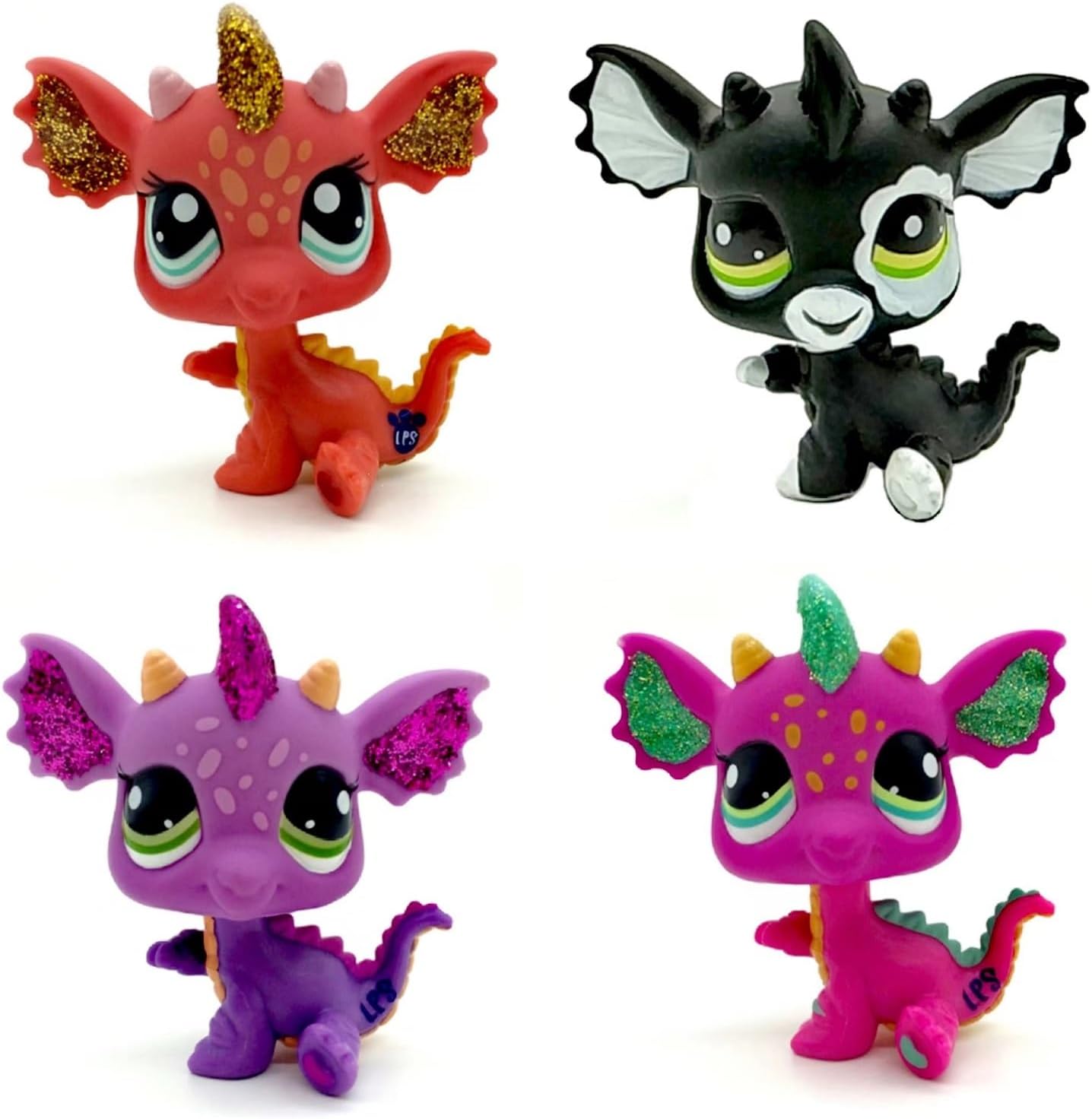 LPS Pet Shop Animal Action Figures Kids Boys Girls Gift (4pcs)