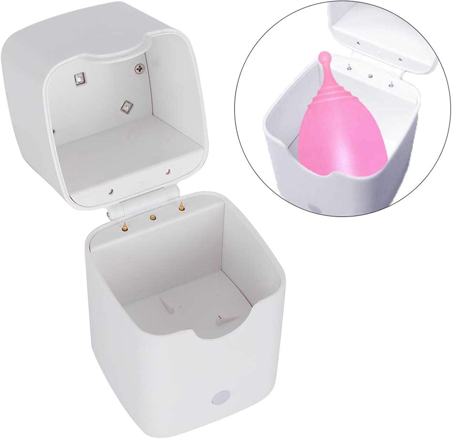 Electric Menstrual Cup Cleaner Cleaning with Safety Design, One-Button Operation, Compact and Portable, 360° No Dead Angle, Quick Cleaning for Menstrual Cup Cleaning
