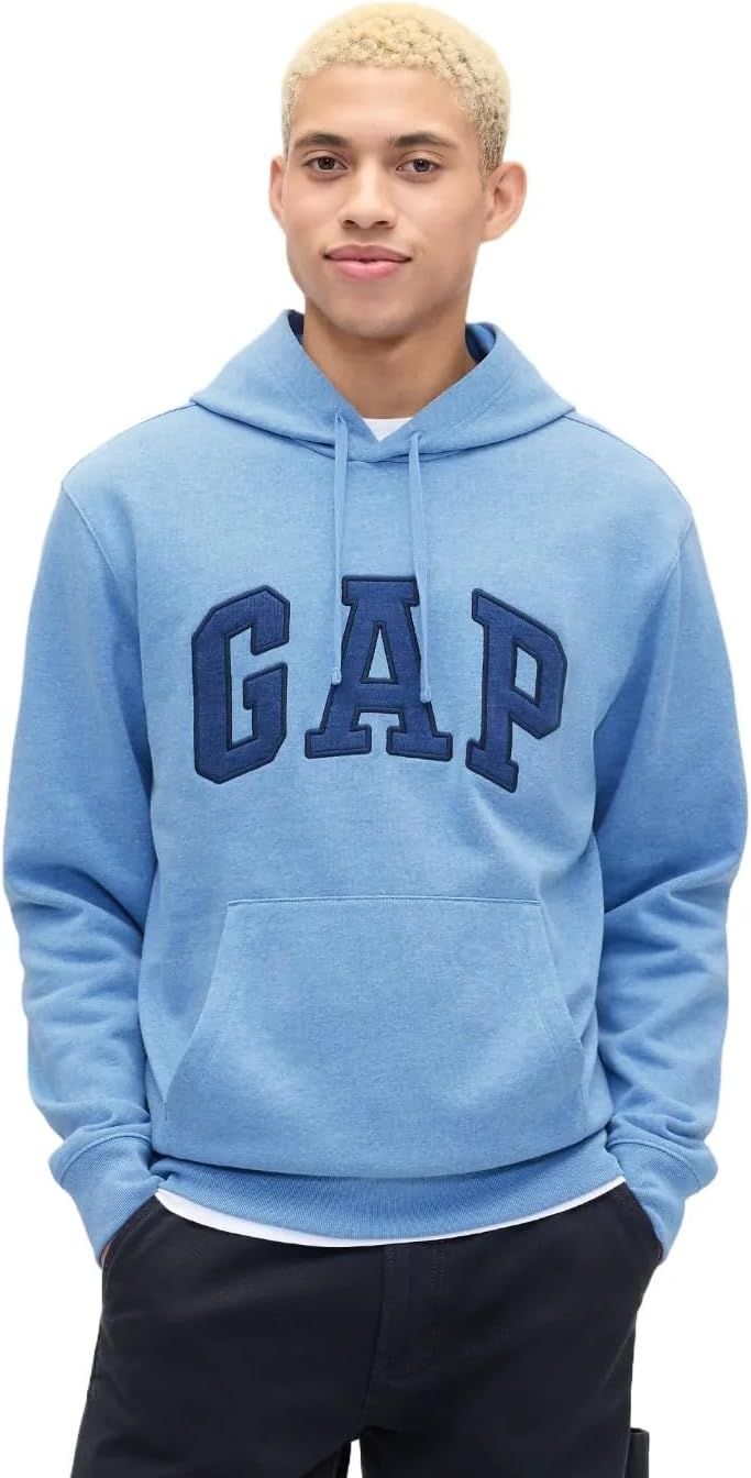 GAP mens Heritage Logo Pullover Hoodie