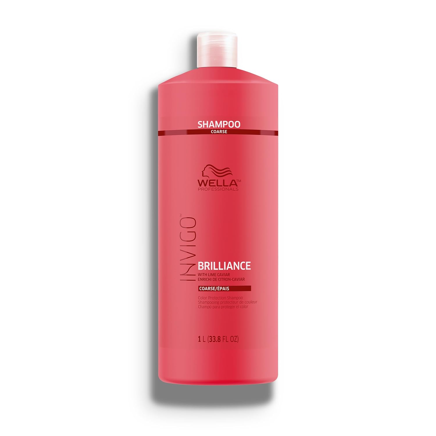 WELLA PROFESSIONALS Invigo Brilliance Shampoo for Coarse Colored Hair, Color Protection & Color Vibrancy