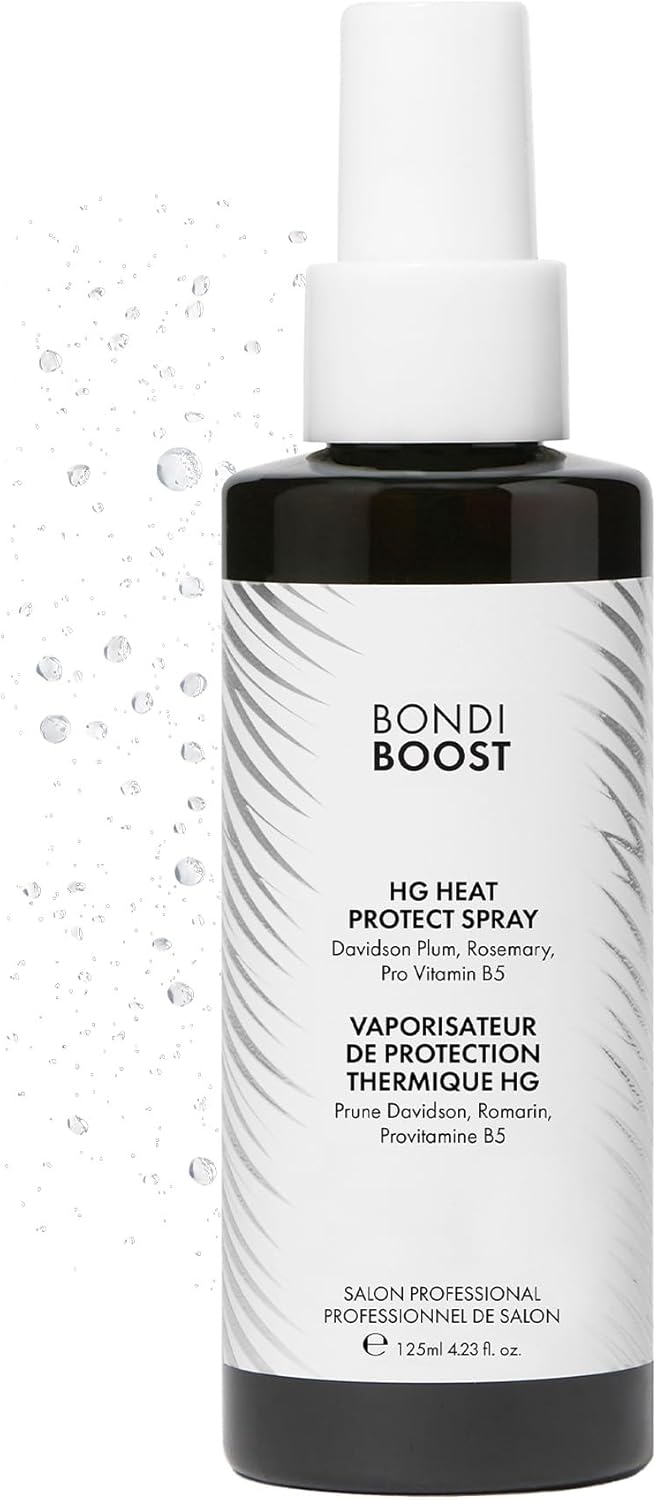 BondiBoost HG Heat Protect Spray - Ultra-Light Mist with Natural Botanicals to Mend Split Ends & Shield Hair Up to 230°C - Vegan & Cruelty-Free, 150ml