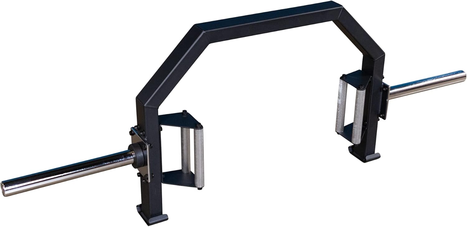 Body-Solid (OTB100) Olympic Shrug Bar - Hex Barbell for Weight Lifting, Trap Bar Deadlifts, Open Hex Bar & Deadlift Barbell, Ideal for Hex Bar Deadlift Workouts, 100lbs. Weights Plate Capacity