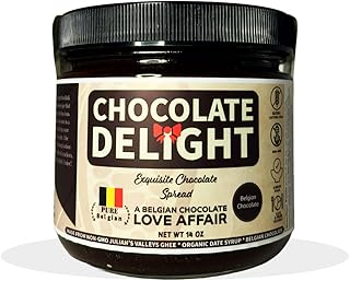 Chocolate Delight Spread Made with Julian’s Valleys Ghee Butter/Dates Syrup/Belgium Chocolate - 14OZ Non-GMO, Lactose Free, Gluten Free, Paleo & Keto Friendly