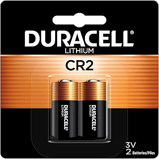 Duracell CR2 3V Lithium Battery, 2 Count Pack, CR2 3 Volt High Power Lithium Battery, Long-Lasting for Video and Photo Cameras, Lighting Equipment, and More